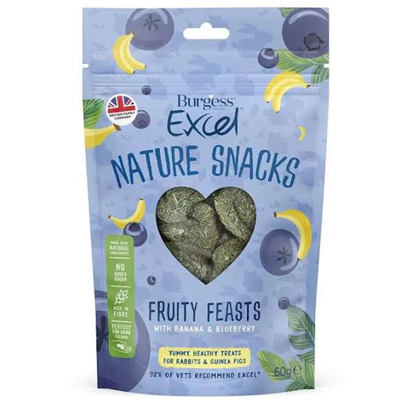 Burgess Excel Fruity Feasts With Banana & Blueberry 60g