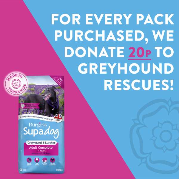 Burgess Supadog Greyhound & Lurcher Chicken 12.5kg - Free P&P - Buy 2 Save 5%
