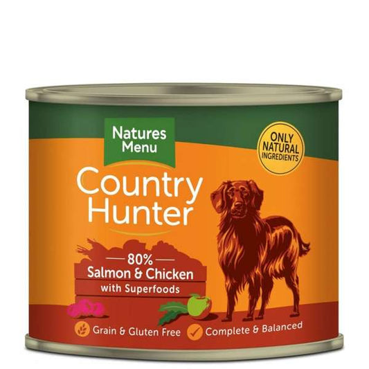 Country Hunter Dog Food Salmon & Chicken Can 6 x 600g