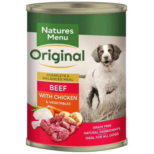 Natures Menu Original Dog Can Adult Beef with Chicken and Vegetables 12 x 400g