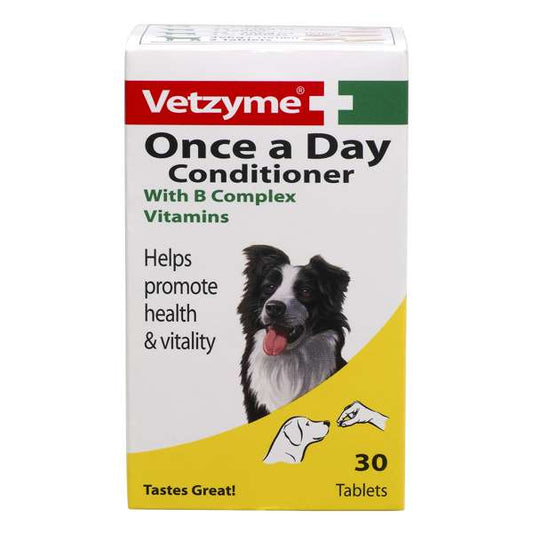 Vetzyme Once-A-Day Dog Condition Tablets 30 Pack