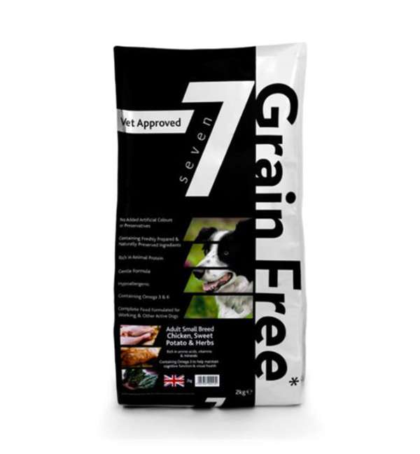 Seven Dog - Adult Small Breed Chicken with Sweet Potato & Herbs Grain Free 2kg