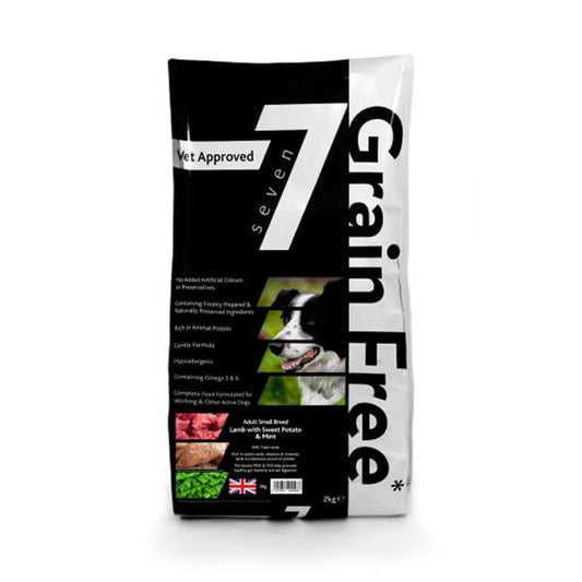 Seven Dog - Adult Small Breed Lamb with Mint Grain Free 2kg