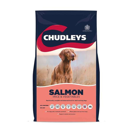 Chudleys Salmon with Rice and Vegetables Dog Food