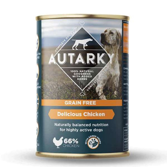Autarky Adult Dog Grain Free Chicken Can 12 x 395g