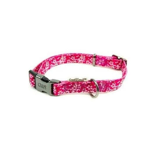Great & Small Blossom Dog Collar Pink