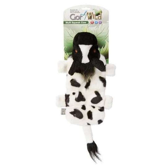 Gor Pets Gor Wild Multi Squeak Cow 30cm