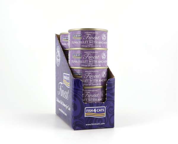 Fish4Cats Cans Tuna Fillet with Anchovy 70g x 10