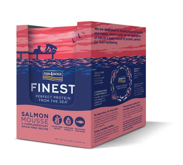 Fish4Dogs Pouch Salmon Mousse 6 Pack