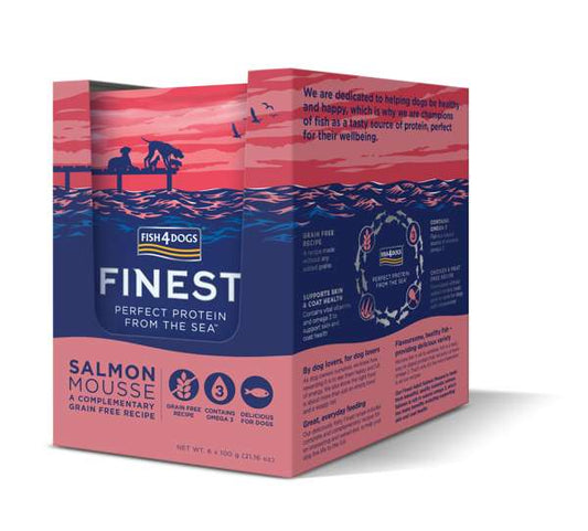 Fish4Dogs Pouch Salmon Mousse 6 Pack