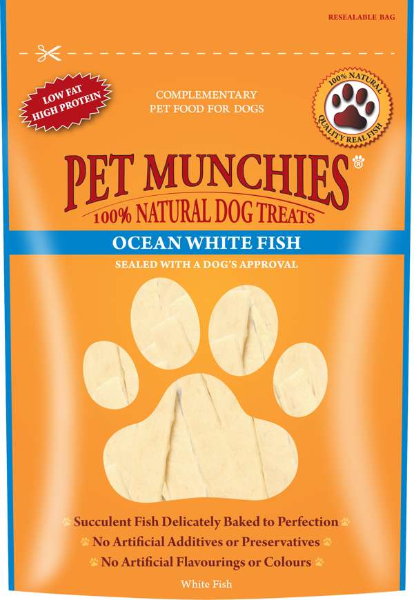 Pet Munchies Ocean White Fish Dog Treats 100g