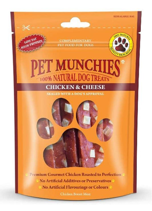 Pet Munchies Dog Treats - Chicken & Cheese 100g