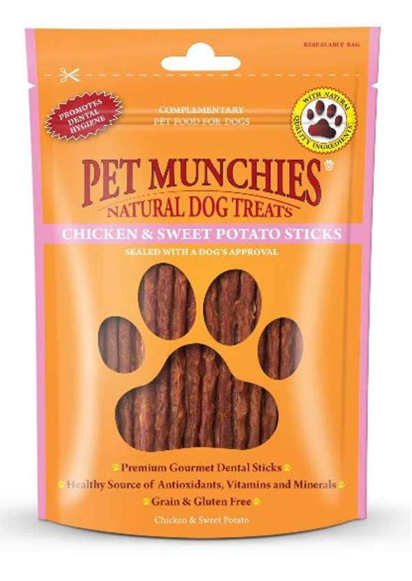 Pet Munchies Chicken & Sweet Potato Sticks 80g