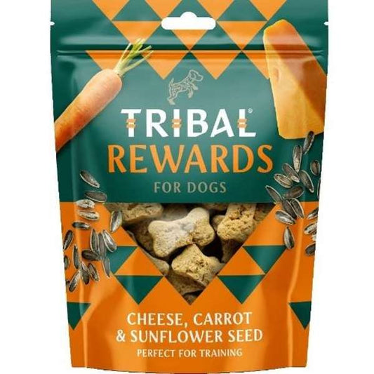 Tribal Rewards Cheese Carrot & Sunflower Seed Dog Treats 125g