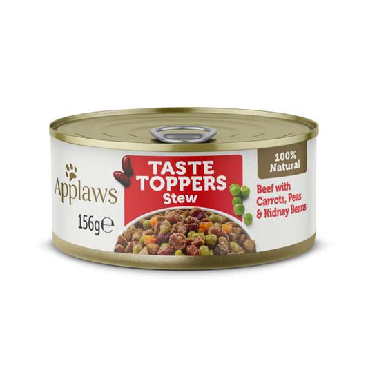 Applaws Taste Toppers Dog Can Beef & Veg in Stew 156g - Case of 12