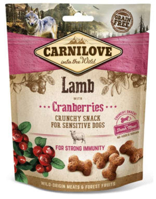 Carnilove Lamb With Cranberries Dog Treat 200g