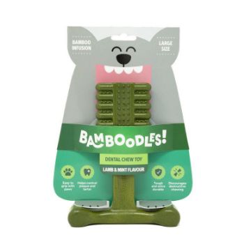 Bamboodles Dental Dog Chew Lamb & Mint T Bone