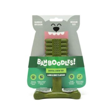 Bamboodles Dental Dog Chew Lamb & Mint T Bone