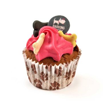 Barking Bakery Carob Woofin with Pink Icing - Pack of 6

