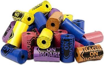 Bags on Board Rainbow Refill Bag Rolls 60 Rolls of 15 bags (900 bags