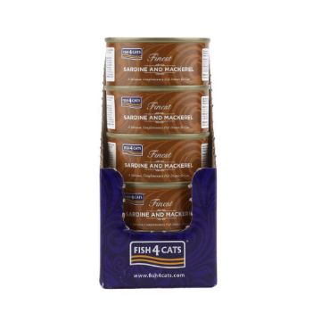 Fish4Cats Cans Sardine & Mackerel 70g tin - Case of 10