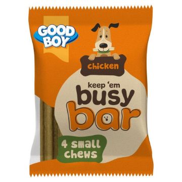 Good Boy Busy Bar Small Chew Chicken Pack of 4 - Case of 8