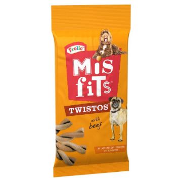 Misfits Twistos Dog Treats Beef 105g  - Case of 18