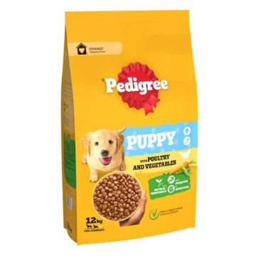 Pedigree Complete Puppy Poultry & Vegetables 12kg - Free P&P
