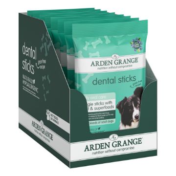 Arden Grange Mint & Superfoods Dental Sticks, 7 Pack 180g, Case of 8