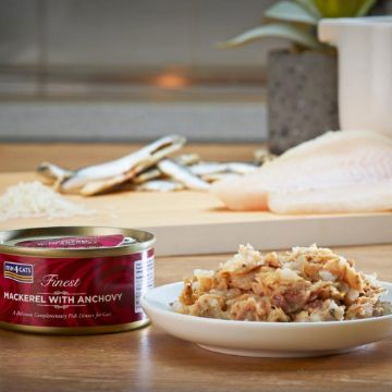 Fish4Cats Cans Mackerel with Anchovy 70g tin - Case of 10