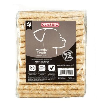 Classic Natural Munchy Chews 5 inch x 9mm Pack of 100