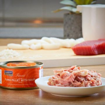 Fish4Cats Cans Tuna Fillet with Squid 70g tin - Case of 10