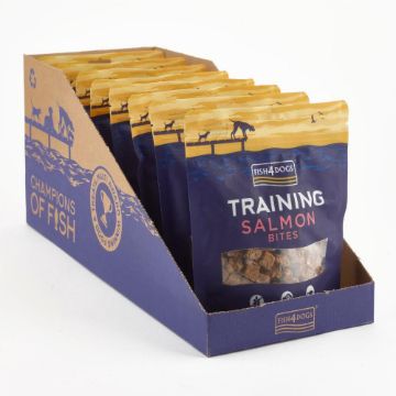 Fish4Dogs ADULT Salmon Bites Training Treats 80g - Case of 8