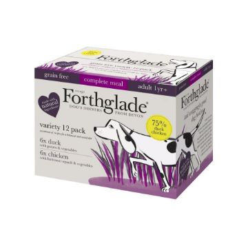 Forthglade Complete Meal Grain Free Adult Multicase Duck and Chicken 12 x 395g