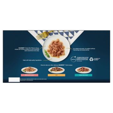 Gourmet Perle Pouch Senior 7+ Mini Fillets in Gravy 60 x 85g