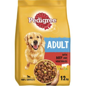 Pedigree Complete Adult Beef & Vegetables 12kg - Free P&P