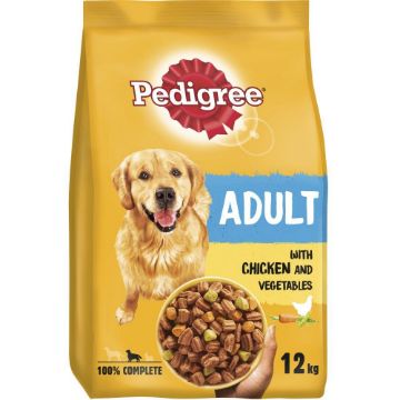 Pedigree Complete Adult Chicken & Vegetables 12kg -  Free P&P