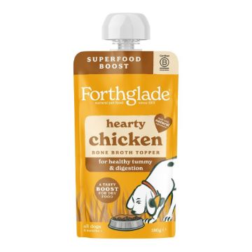 Forthglade Topper Hearty Chicken Bone Broth 180g - Case of 6