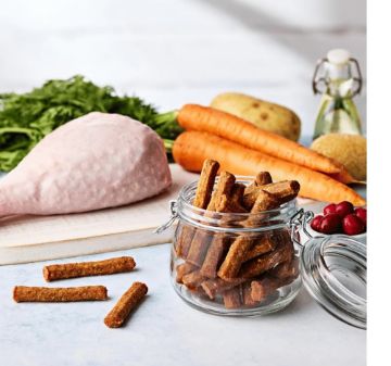 Naturo Dog Treats Meaty Sticks Turkey  - Case of 8