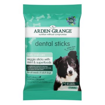Arden Grange Mint & Superfoods Dental Sticks, 7 Pack 180g, Case of 8