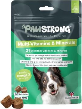 Pawstrong Multi-Vitamins & Minerals Supplement for Dogs