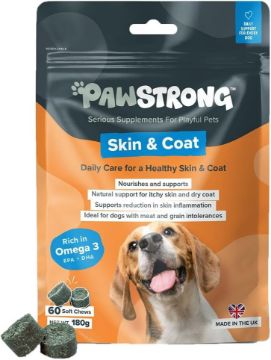 Pawstrong Skin & Coat Supplement for Dogs