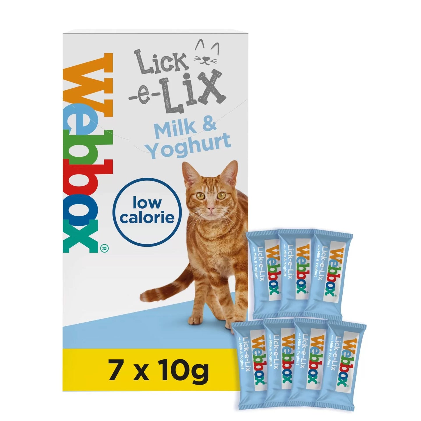 Webbox Lick E Lix Cream Milk & Yoghurt 10g - Pack of 7