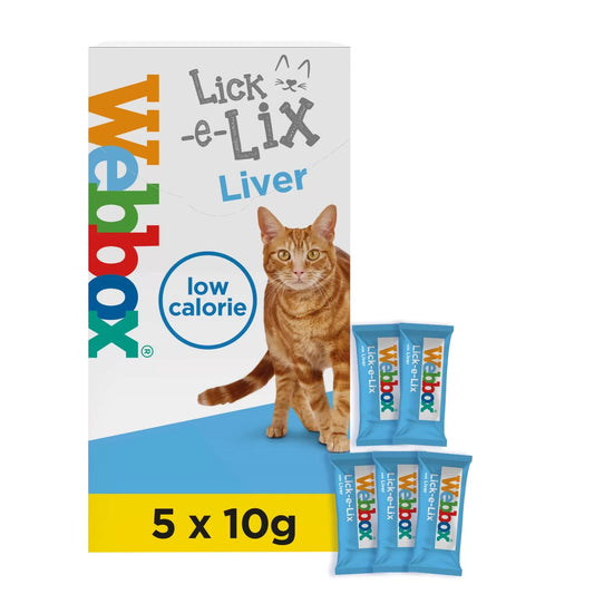 Webbox Lick E Lix Cream Liver 10g - Pack of 5