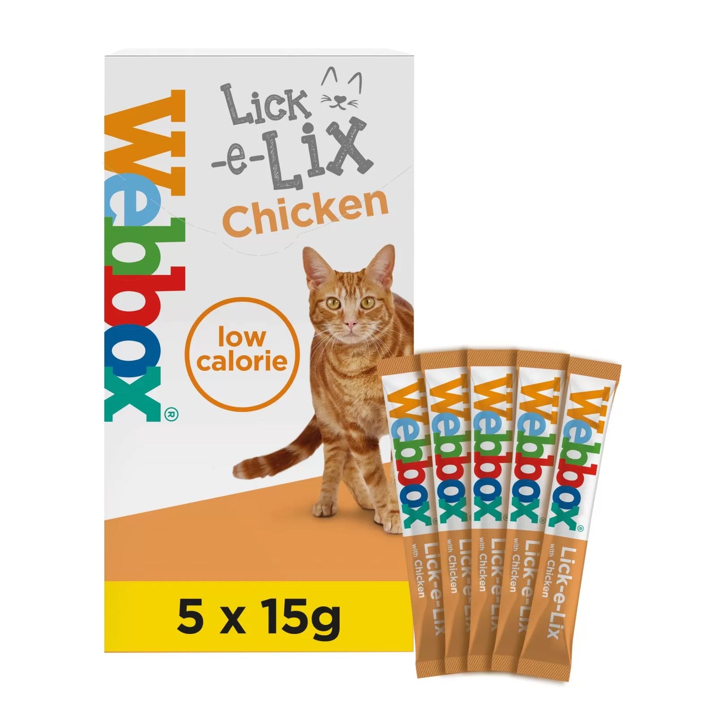 Webbox Lick E Lix Chicken 15g - Pack of 5