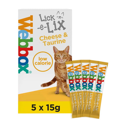 Webbox Lick E Lix Cream Cheese & Taurine 5 x 15g