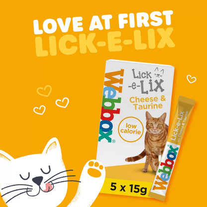 Webbox Lick E Lix Cream Cheese & Taurine 5 x 15g