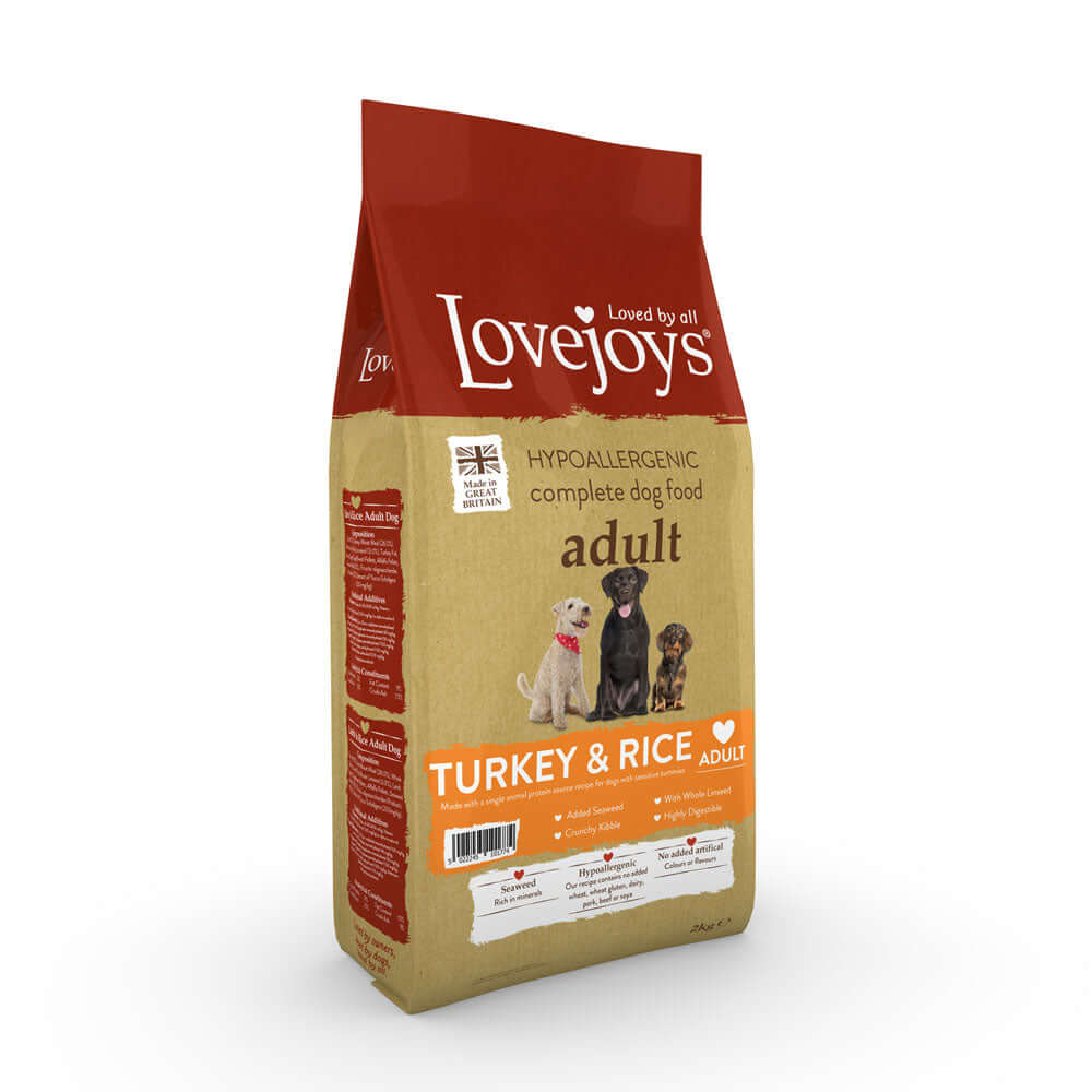 Lovejoys Turkey Adult Hypoallergenic Complete Dog Food