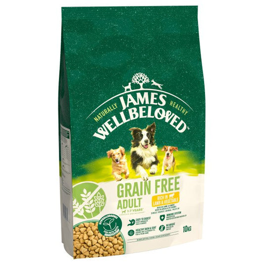 James Wellbeloved Grain-Free Adult Dog Hypoallergenic Lamb & Vegetables 10kg