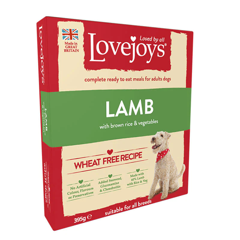 Lovejoys Adult Wet Tray Dog Food Lamb and Rice with Vegetables 10 x 395g